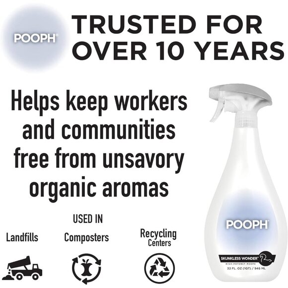 POOPH Skunkless Wonder Get Rid of Pet Skunk Smell Odor Eliminator 32 oz New Safe - Picture 5 of 10